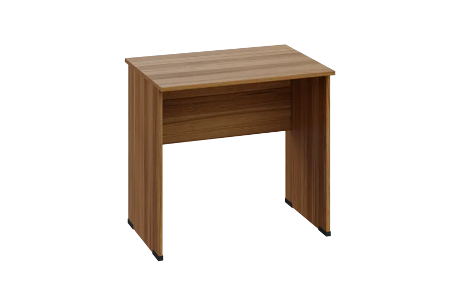 EPL 16 - 8 stůl kancelářský, dřevěná podnož, deska 18 mm, široký 800 mm, ořech světlý